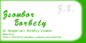 zsombor borbely business card