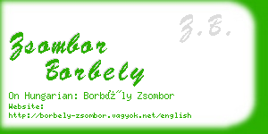 zsombor borbely business card